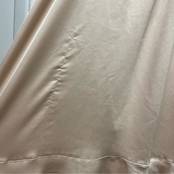 Show Me Your Mumu Claire Midi Dress in Champagne Luxe Satin AS IS - Picture 12 of 12